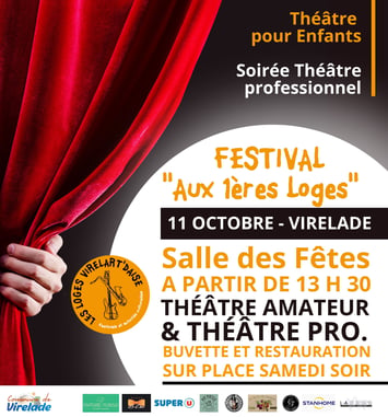 Affiche Festival Aux 1ères Loges 2025 Virelade