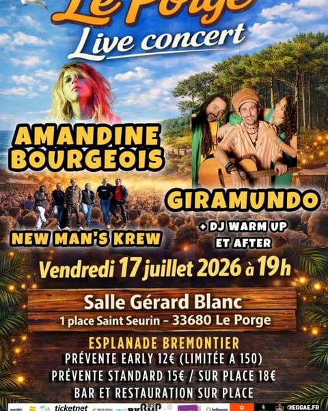 Le Porge Live Concert affiche 2026
