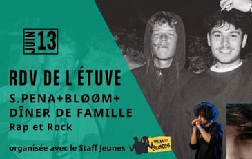 Concerts Rap et Rock – Les RDV de l'Étuve (bar associatif)