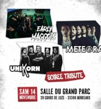 Tribute Slipknot + Linkin Park + Korn par Early Maggots, Meteora et Unikorn