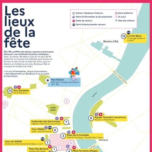Plan Fête de la musique à Bordeaux 2026
