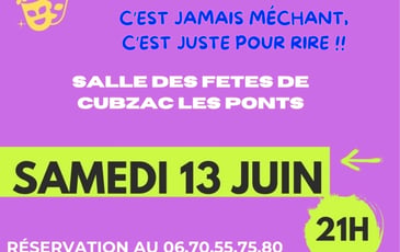 Nouveau spectacle des Délirz'à quai "C'est jamais méchant, c'est juste pour rire !!"
