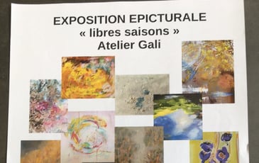 Exposition de l'association l'Epicturale - Les quatre saisons (peinture abstraite)