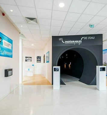 Visite guidée de l'espace pédagogique d'une station d'épuration
