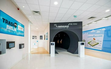 Visite guidée de l'espace pédagogique d'une station d'épuration