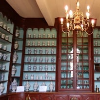Visite de l'apothicairerie de l'ancien hôpital Saint-Antoine : une pharmacie d'époque à découvrir.