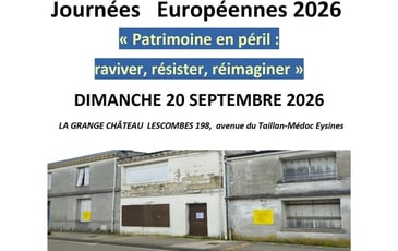 Projection : Patrimoine en péril, maisons abandonnées et puits dans le bourg d'Eysines