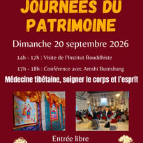 Visite du temple bouddhiste et conférence sur la médecine tibétaine