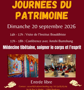 Visite du temple bouddhiste et conférence sur la médecine tibétaine