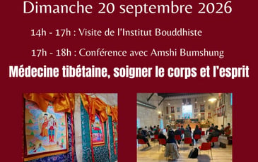 Visite du temple bouddhiste et conférence sur la médecine tibétaine