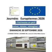 Projection : Patrimoine en péril : raviver, résister, réimaginer. Logements vacants et puits.