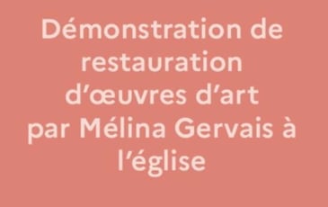 Démonstration de restauration d'œuvres d'art