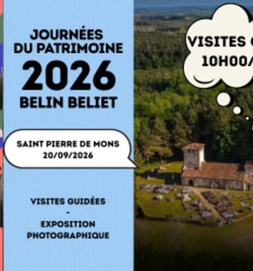 Visite commentée : à la découverte de l'architecture de deux églises emblématiques des Landes girondines