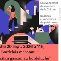 Visite guidée : "Sur les traces d'un Bordelais méconnu : au cœur de la ville, de l'occitan gascon au bordeluche"