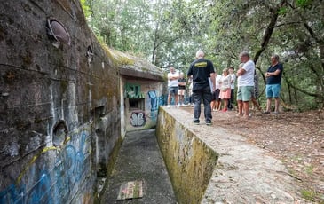 Mur de l'Atlantique : visite guidée des fortifications allemandes de la batterie de l'Eden au Pyla