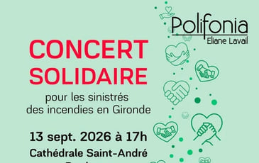 Concert solidaire au profit des sinistrés