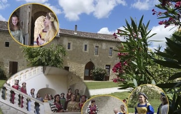 Visite guidée et costumée du Clos des Cordeliers à Saint-Macaire