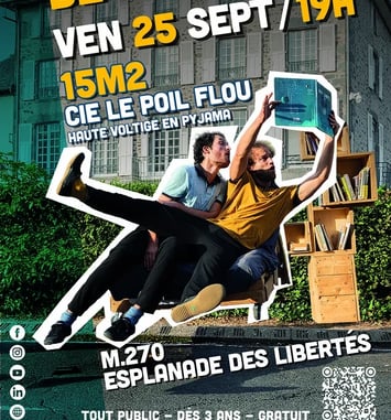 Ouverture de saison : Spectacle 15m2 – Cie Le Poil Flou