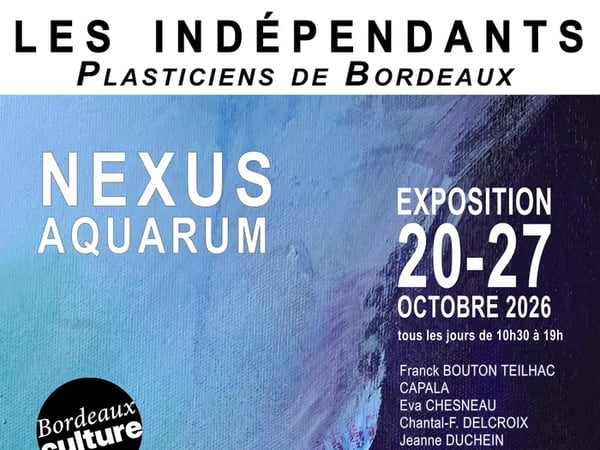 Nexus Aquarum - Exposition des Indépendants Plasticiens de Bordeaux à l'Espace Mably du 20 au 27 octobre