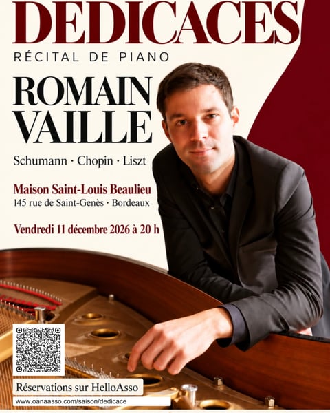 Récital de piano de Romain Vaille